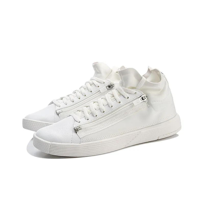 LiNing Chillout Zip Lightweight Mid Top Skateboard Shoes Women's Ivory-2