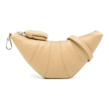 Lemaire Croissant Series Calfskin Coin Purse Women's Beige