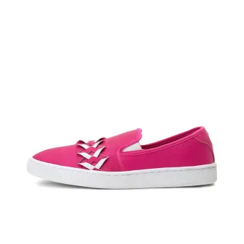 PUMA Basket Slip-on Cut-out Lightweight Low-Top Skateboard Shoes Women's Pink