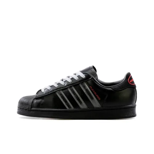 Pleasures X Adidas Originals Skateboard Shoes Men Low-Top Black/Red