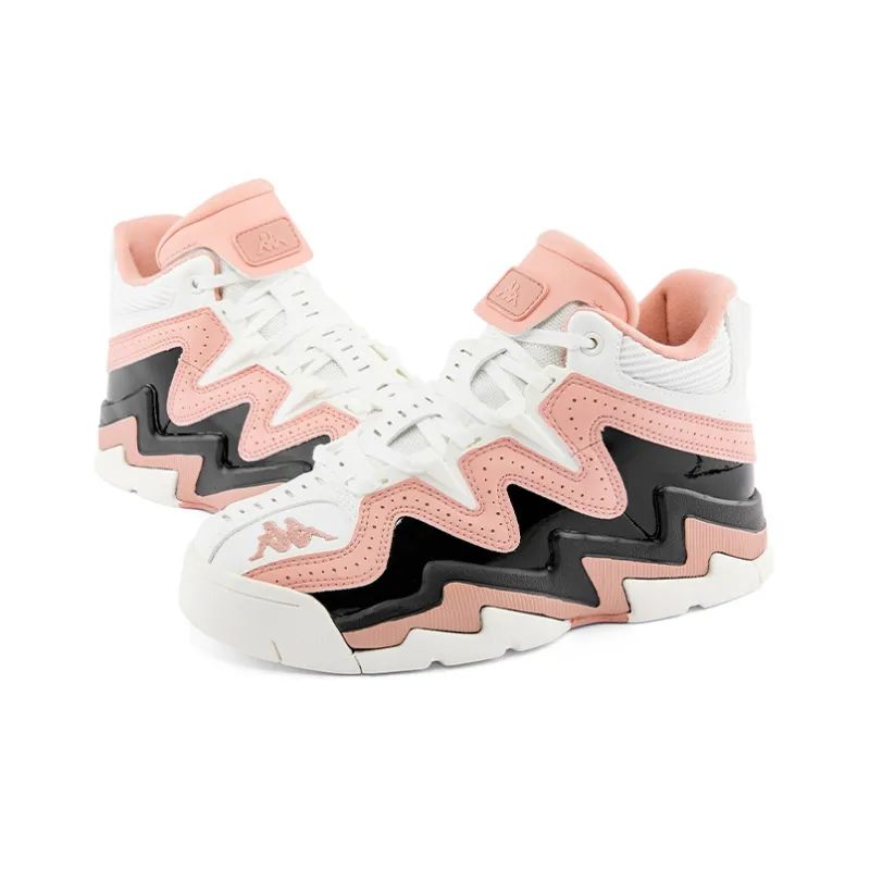 Kappa Abrasion Resistant High Top Skateboard Shoes Women's Mist Rose Pink-3