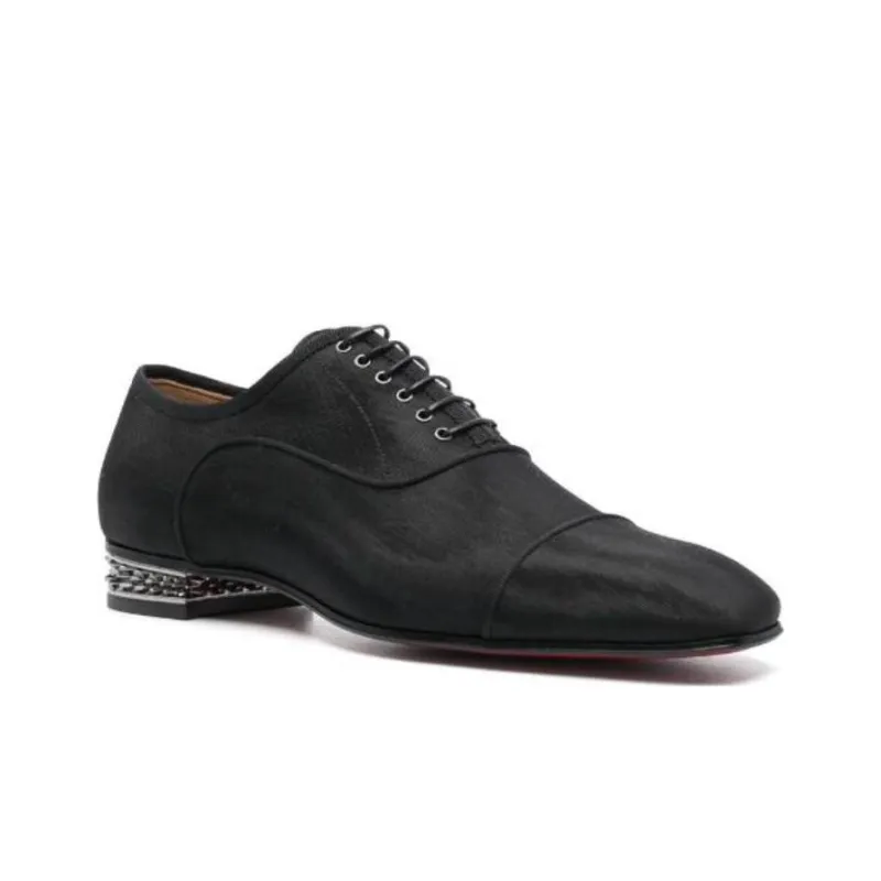 Christian Louboutin Spike-detail Leather Oxford Shoes-2