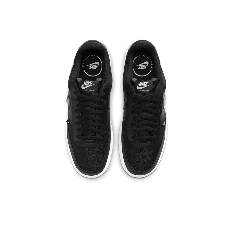 Nike Court Vision Low Premium Black Clear-3