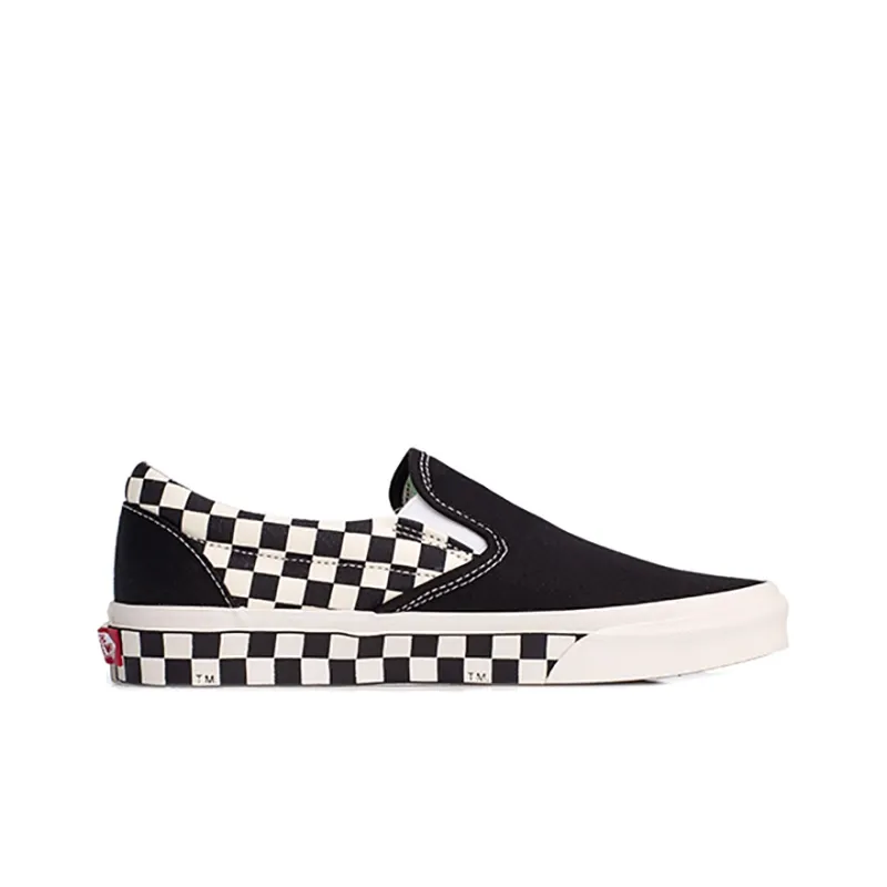Vans Classic Slip On 'Sidewall Check Black'-1