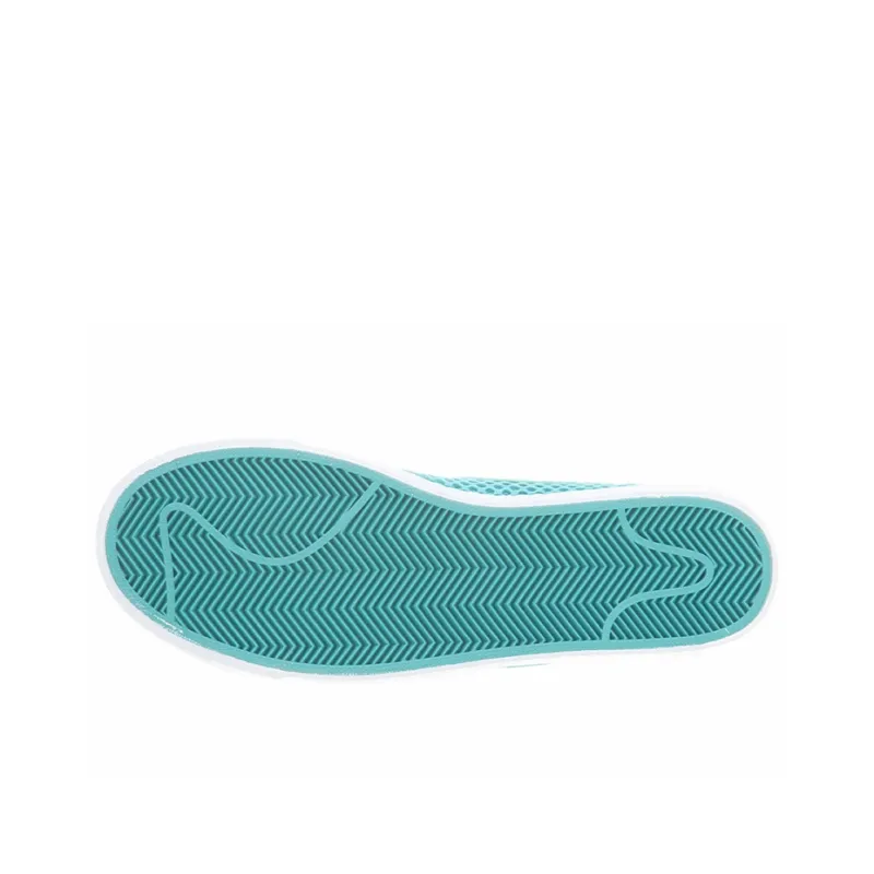 Nike Blazer Wear-Resistant Breathable Slip-Resistant Mid-Top Skateboard Shoes Women's Lake Blue-4