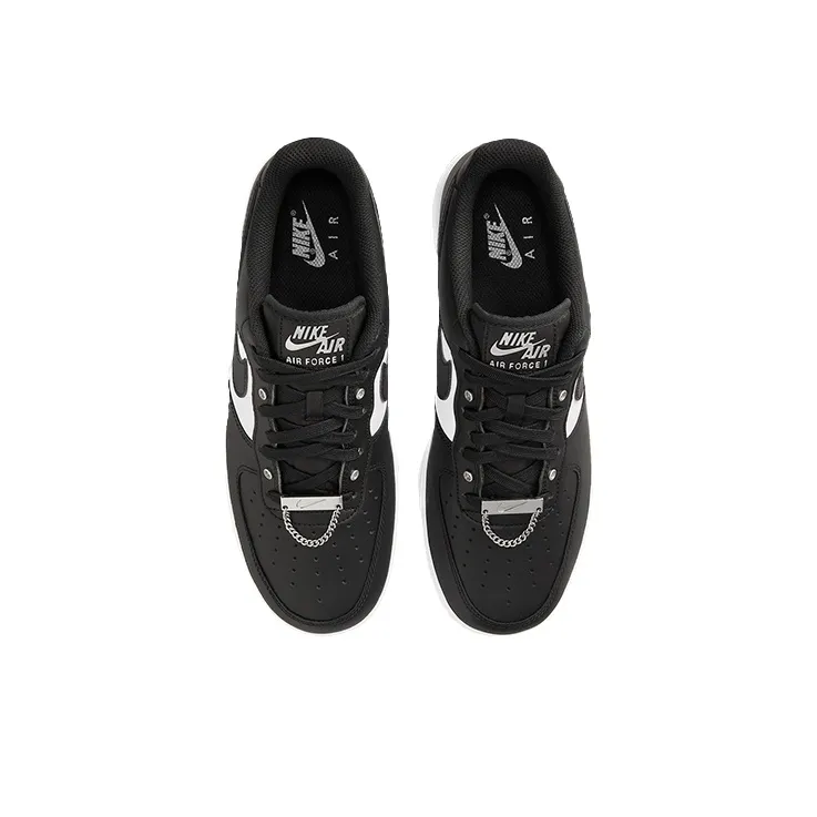 Nike Air Force 1 Low '07 Prm Black White Metallic Silver-3