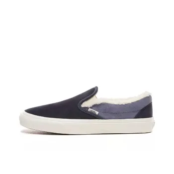 Vans Suede And Sherpa Classic Slip On 'Blue White'