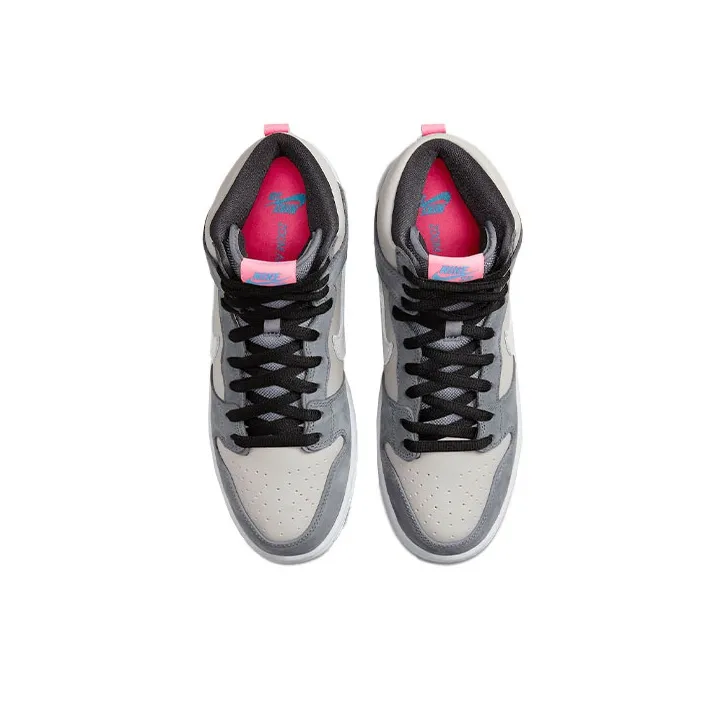 Nike Sb Dunk High Pro Medium Grey Pink-3