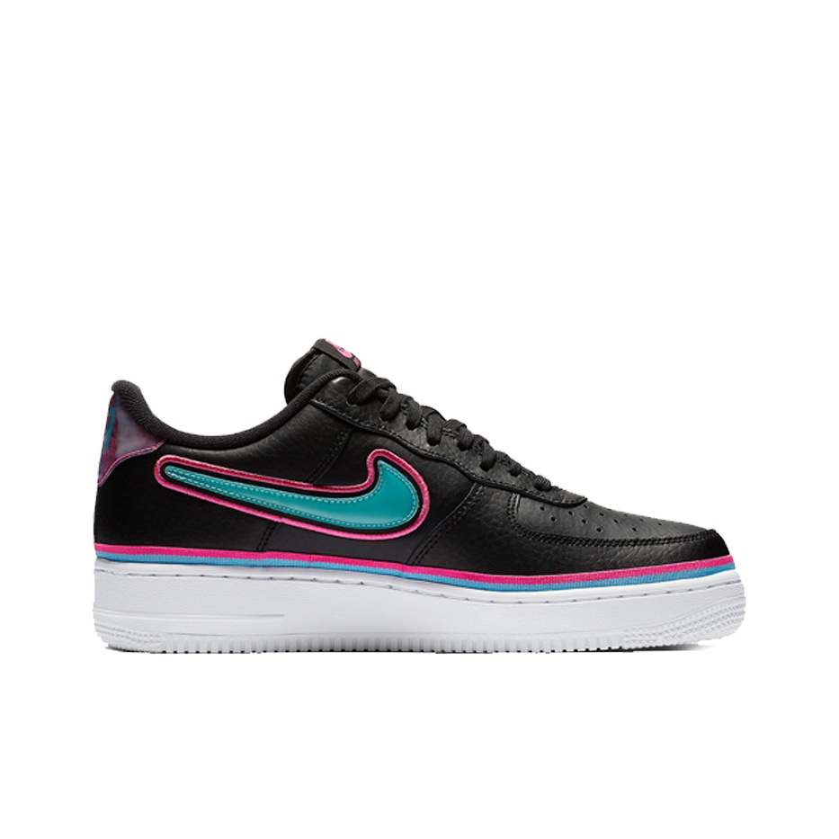 Nike Air Force 1 Low Sport Nba Black Blue Gale Laser Fuchsia POIZON