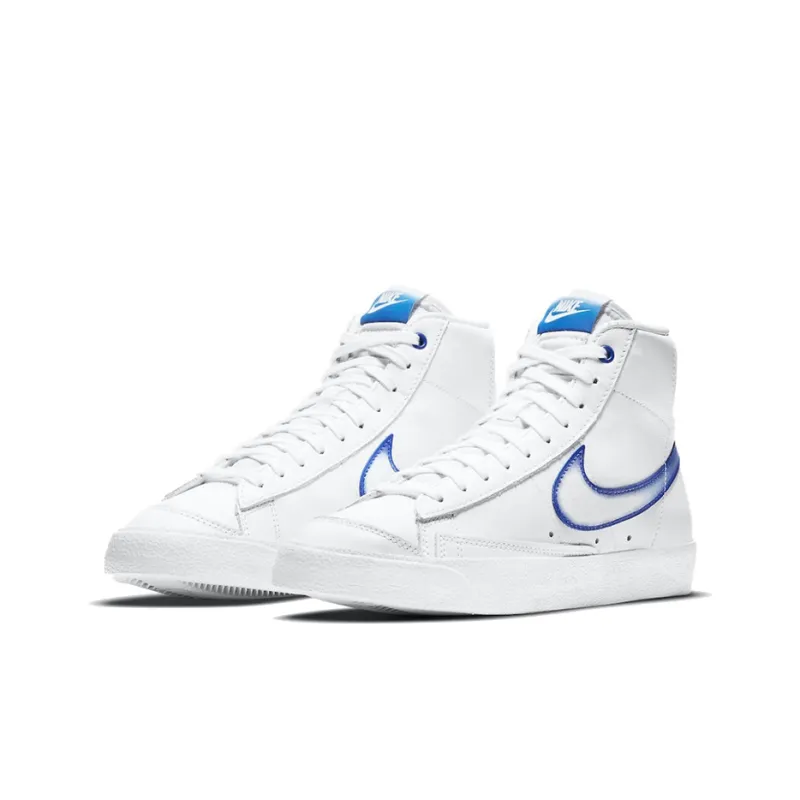 Nike Blazer Mid Airbrush White Royal Women's-2