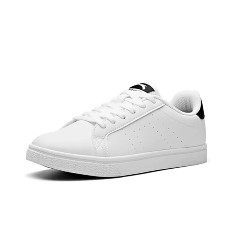 Anta Life Collection Anti-Slip Wear-Resistant Low-Top Skateboard Shoes Women's White Black-2