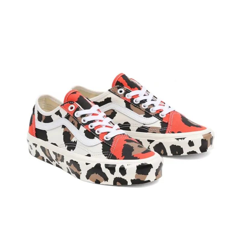 Vans Animal Old Skool 'Black White Red Leopard' Women's-2