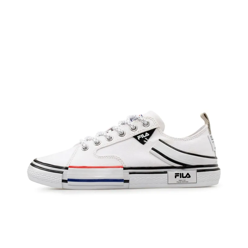 FILA FUSION Fila Block Reform Canvas Sneakers White/Black-0