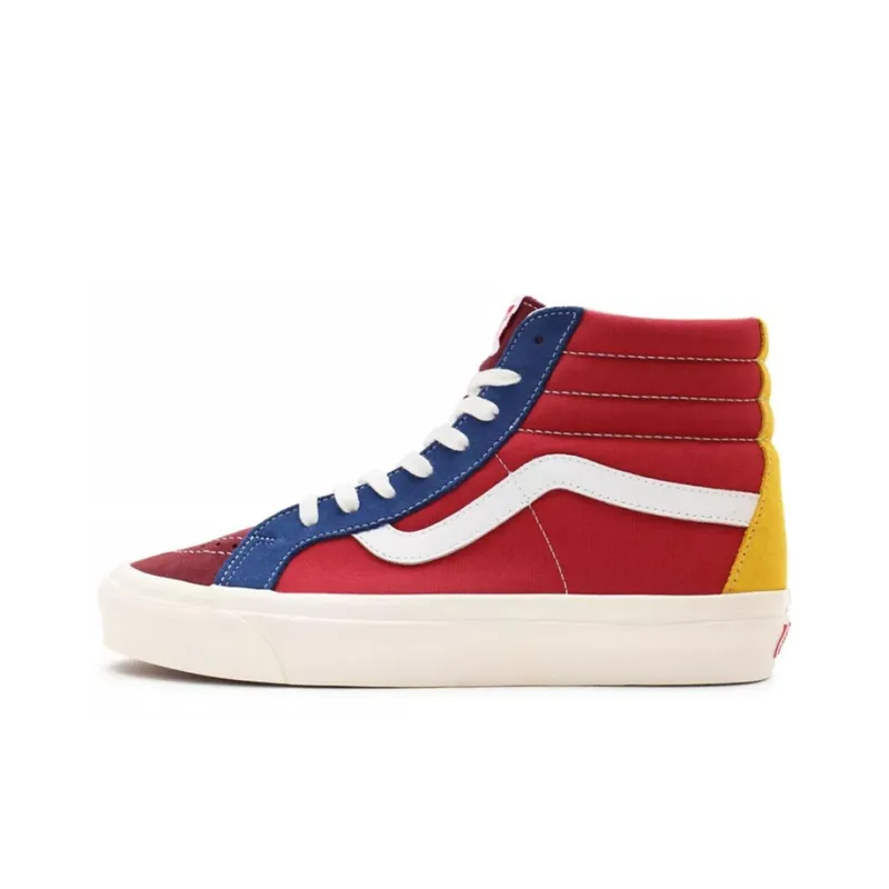 Vans SK8 Hi 38 DX Anaheim Factory-Red Blue-0