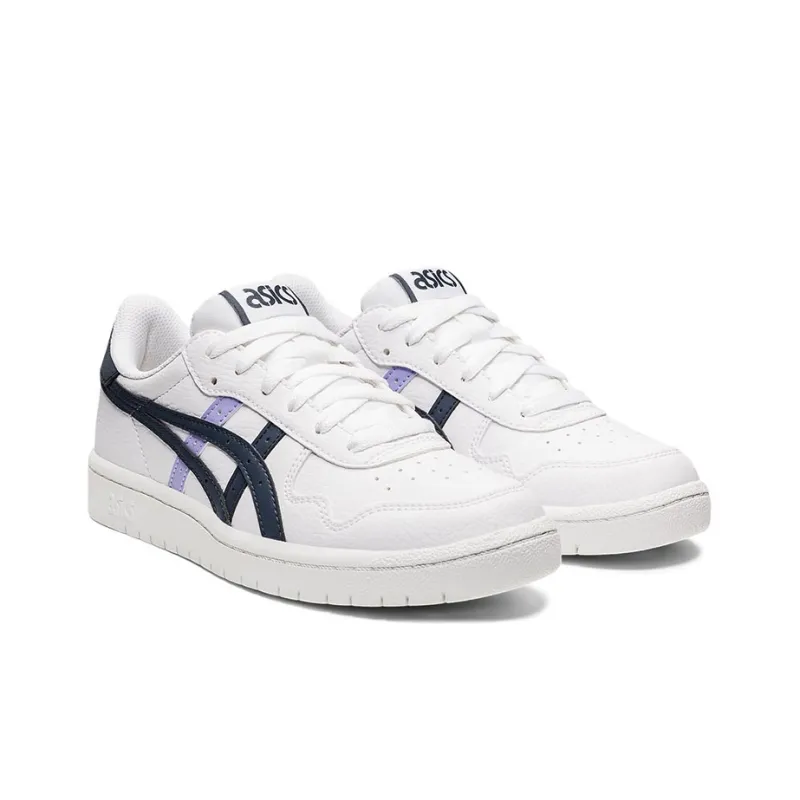 Asics JAPAN S Low-Top Skateboard Shoes Women's White Blue-2