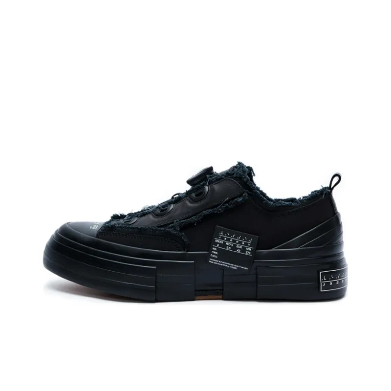 Yohji Yamamoto x VESSEL Yohji Yamamoto Low Top Skateboard Shoes Unisex Black-0