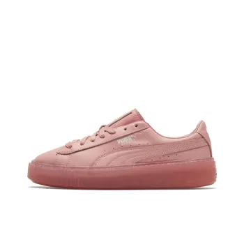 PUMA Basket Platform Core Pink Low Board Shoes Women's