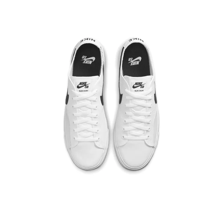 Nike Sb Blazer Court White Black-3