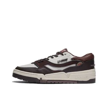 LiNing 001 BTC Btc Anti Slip And Wear Resistant Lightweight Low Top Skateboard Shoes Familiar Oak Brown