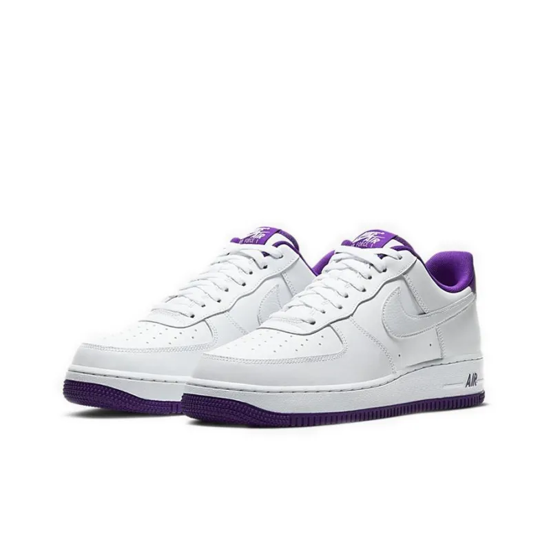 Nike Air Force 1 Low '07 White Voltage Purple Men's-2