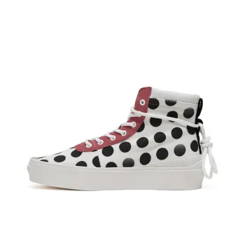 EQLZ EQUALIZER Fault High Slip Resistant High Top Skateboard Shoes Unisex White Black Misprint