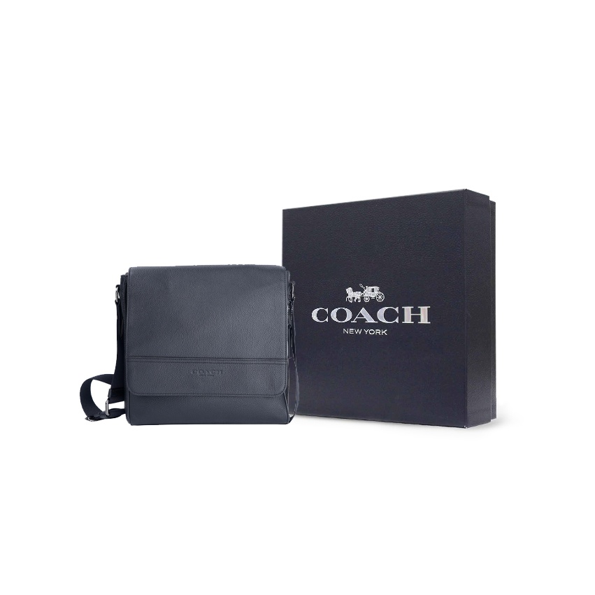COACH Houston Leather Map Bag Shoulder Bag Crossbody Bag