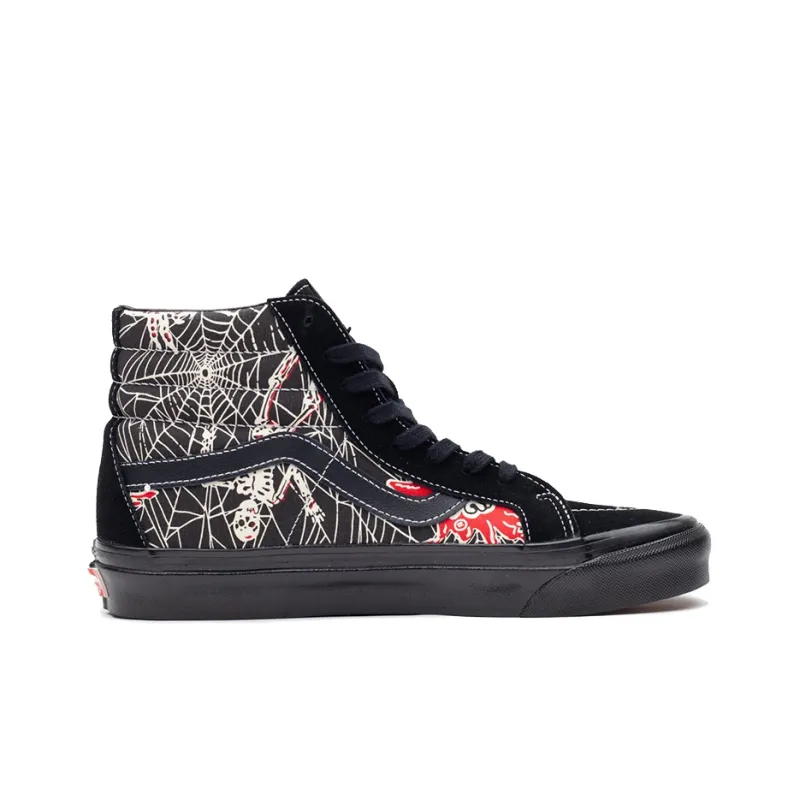 Vans SK8 Hi 38 DX Anaheim Factory OG-Black Spider Web-1