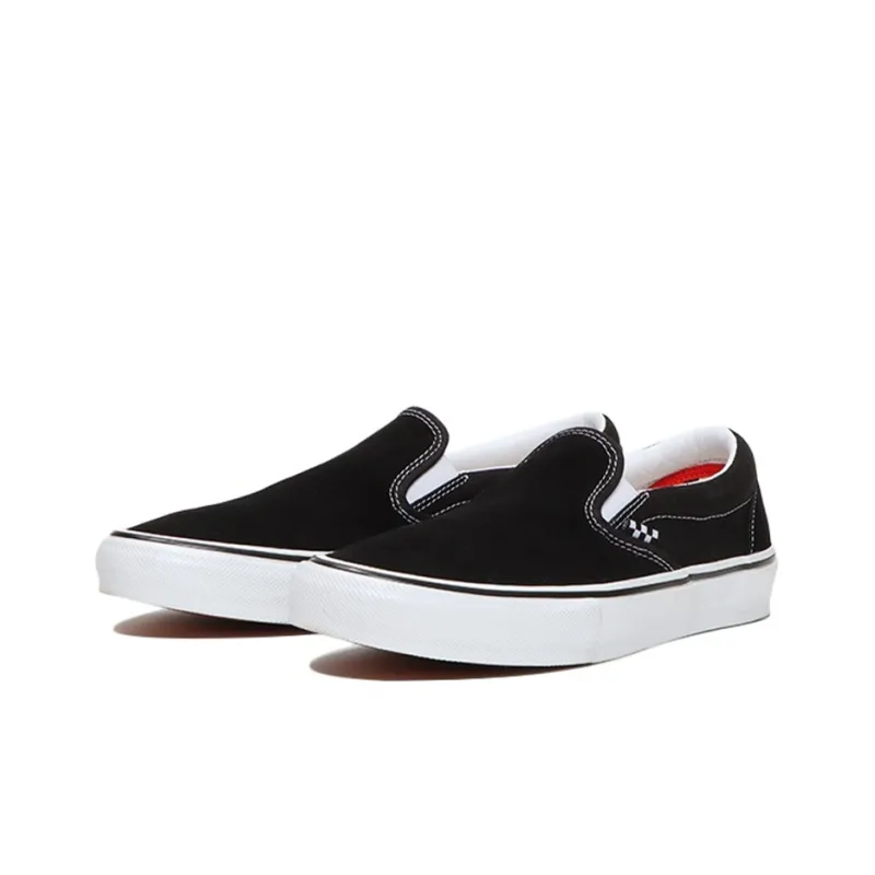 Vans Skate Slip On Black White-1