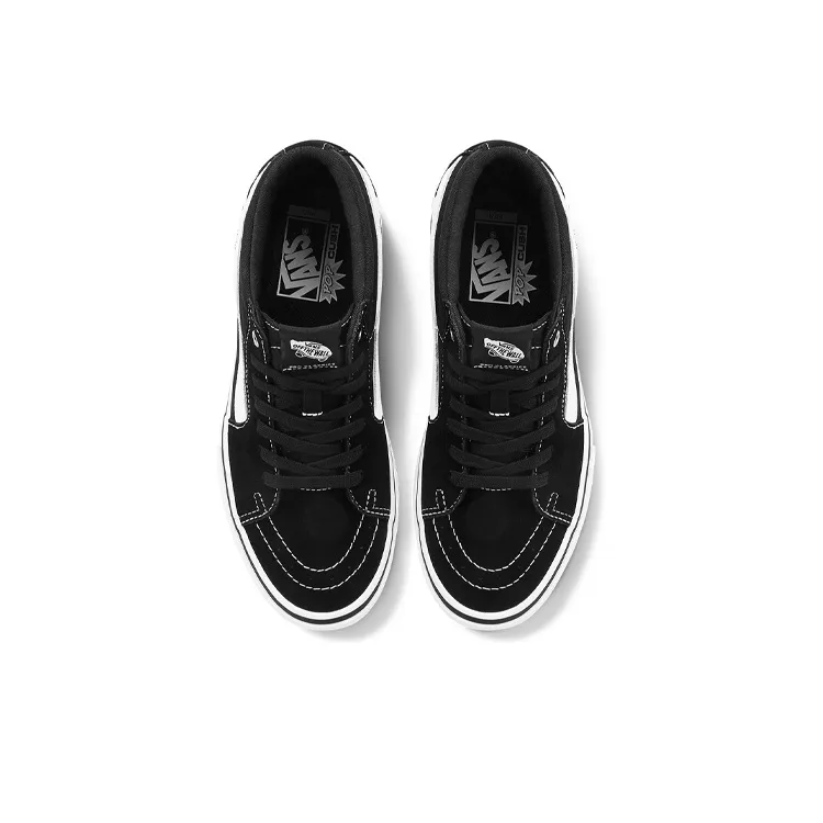 Sk8 Vans Mid Pro 'Black White'-3