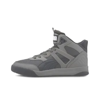 PUMA Backcourt Skateboard Shoes Men Mid Top Gray/White