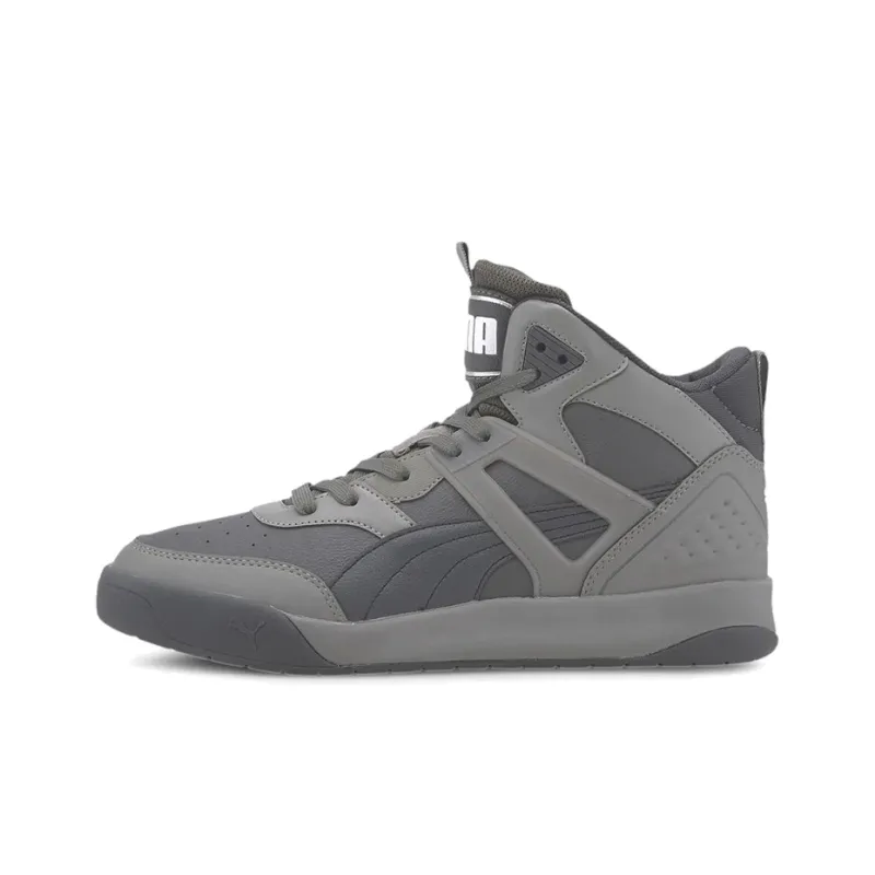 PUMA Backcourt Skateboard Shoes Men Mid Top Gray/White-0