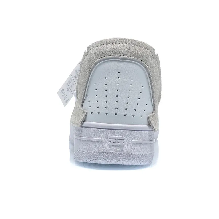 LiNing CF Disordered Anti Slip Wear Resistant Low Top Skateboard Shoes White Gray Pink-4
