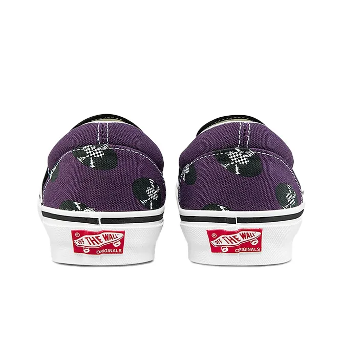 Vans Og Classic Slip On Wacko Maria Purple Records-4