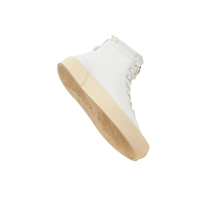 EQLZ EQUALIZER Fault High Anti Slip And Wear Resistant Lightweight High Top Skateboard Shoes Unisex Heron White-1