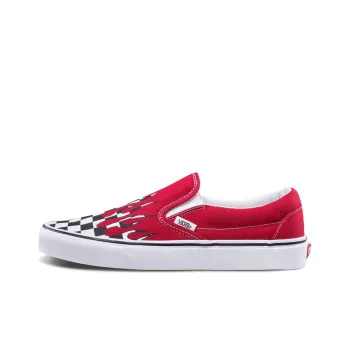 Vans Slip On Checker Flame Red