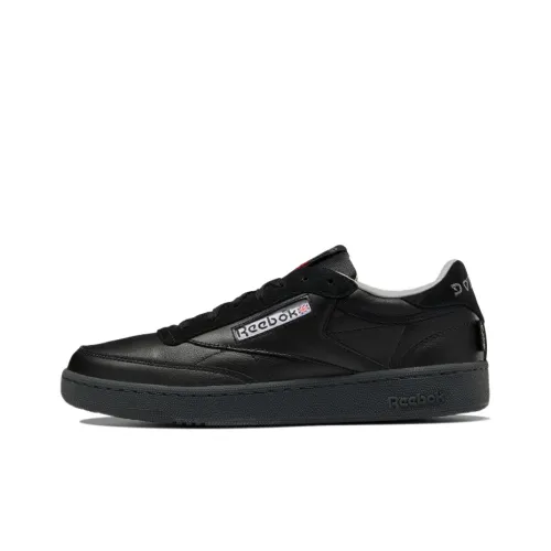 Reebok Club C Skateboard Shoes Unisex Low-Top Black