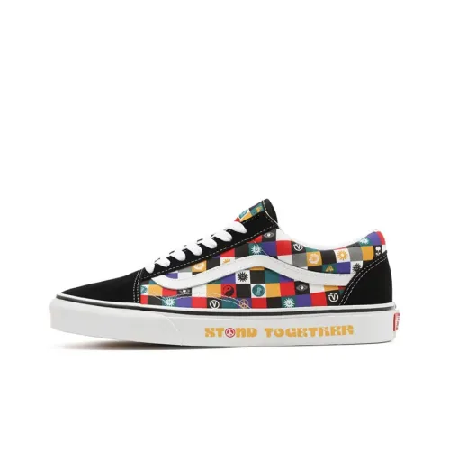 Vans Old Skool Skateboard Shoes Unisex Low-Top Black Multicolor