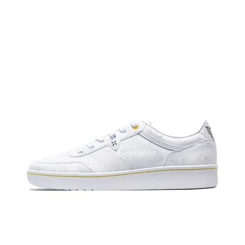 XTEP Tom And Jerry Collaboration Low Top Skateboard Shoes Men's White