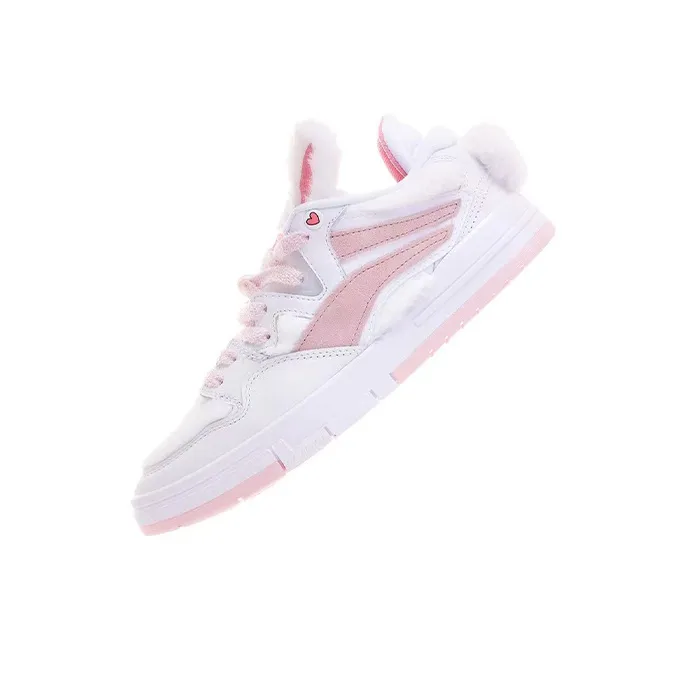 LINE FRIENDS x LiNing Wave Pro Anti Slip And Wear Resistant Lightweight Low Top Skateboard Shoes Women's White Pink-5