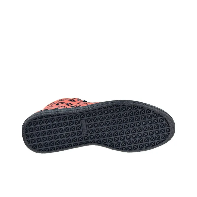 PUMA Basket Skateboard Shoes Men High-Top Orange-4