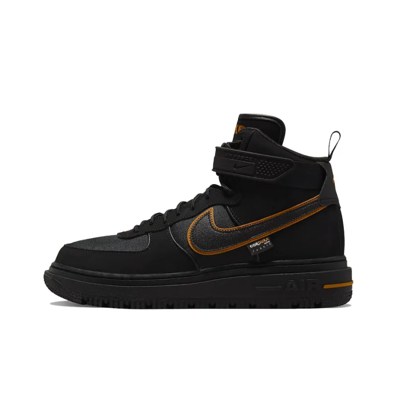 Nike Air Force 1 Boot Cordura Black Gold-0