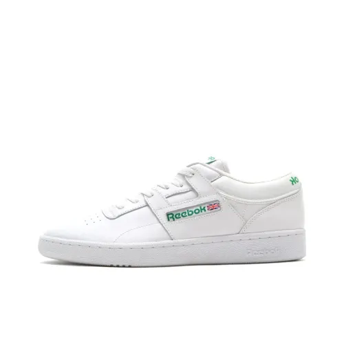 Reebok Workout Skateboard Shoes Men Low-Top White/Green