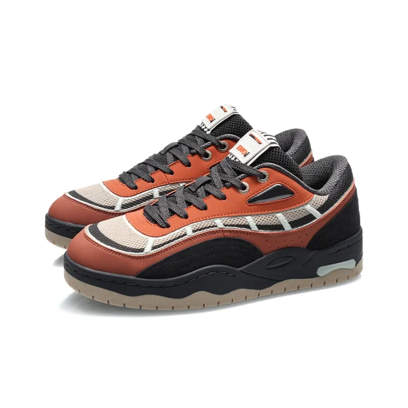 LiNing Star Speed The One Collection Breathable Low Top Skateboard Shoes Men's Amber Brown-2