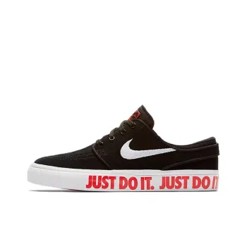 Nike SB Stefan Janoski Low-Top Skateboard Shoes Black White Teenagers