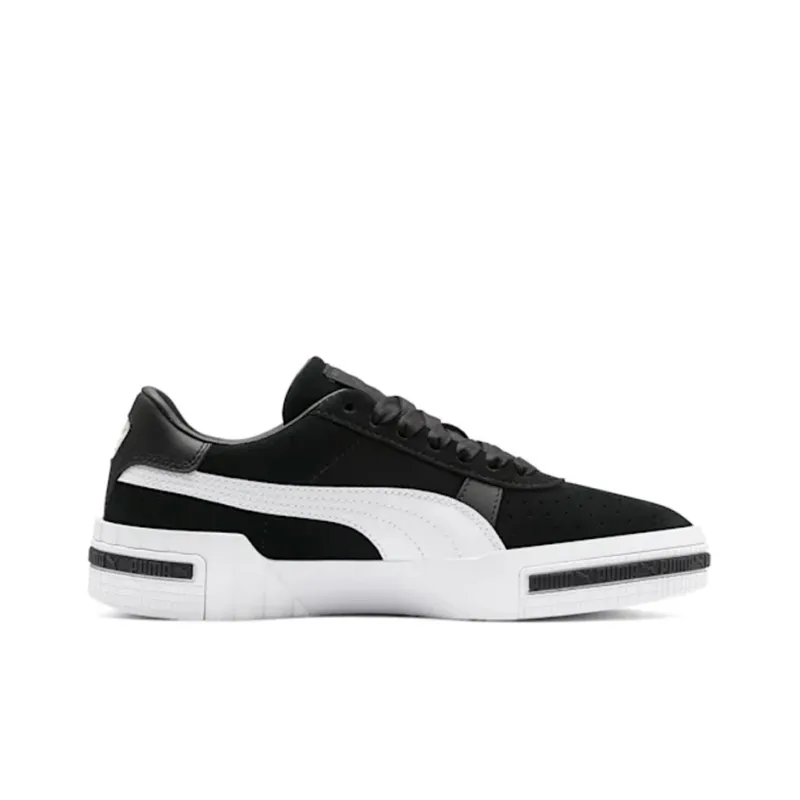 PUMA Cali Taped Coverage Slip Resistant Low Top Skateboard Shoes Women's Black White-1