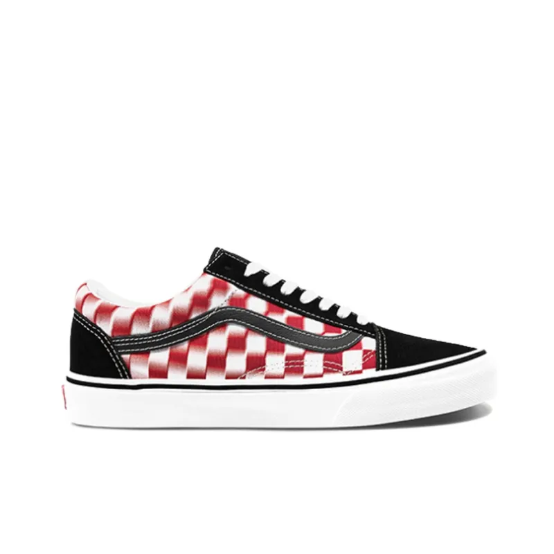 Vans Old Skool Checkerboard Red/White-1