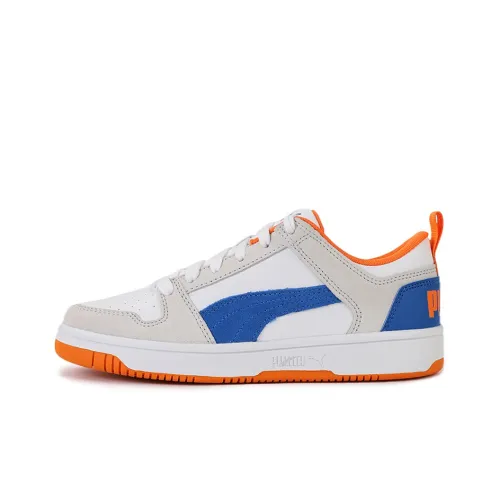 PUMA Rebound Layup Skateboard Shoes Unisex Low-Top White/Blue/Orange