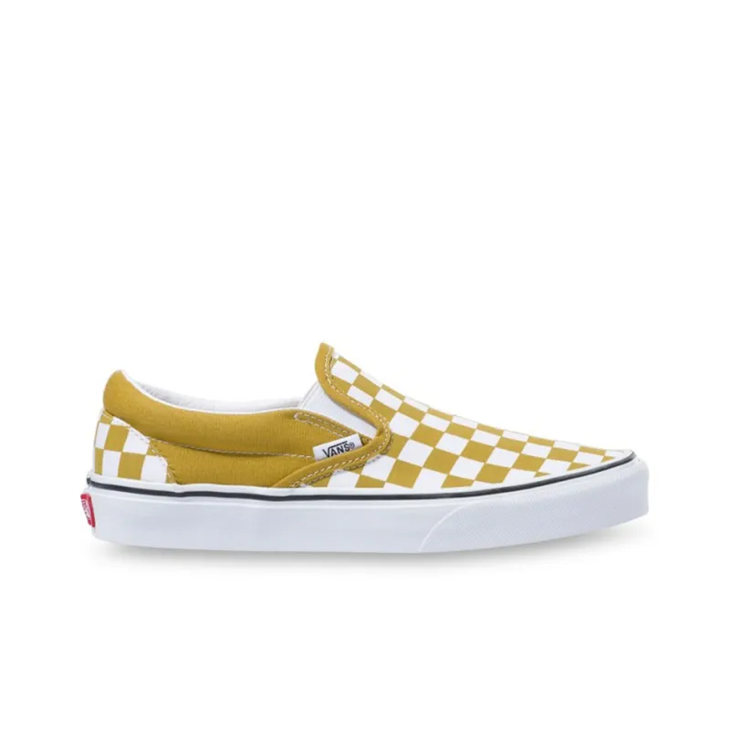 Vans Classic Slip On 'Checkerboard Olive Oil'-1
