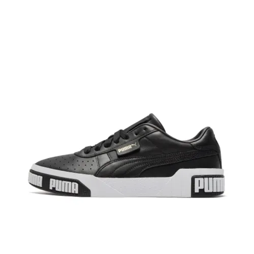 PUMA Cali Bold Black Metallic Gold Women's