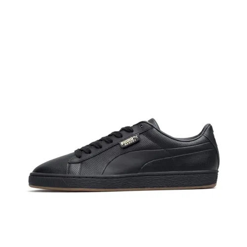 PUMA Basket Skateboard Shoes Men Low-Top Black